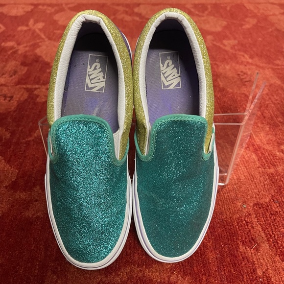 WMNS Mermaid Glitter Vans Slip Ons. - Picture 9 of 12